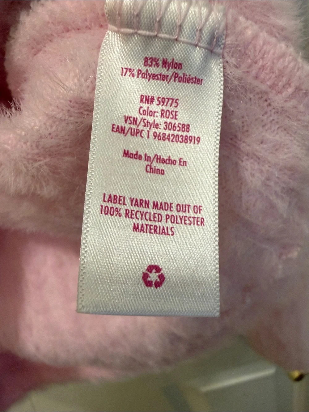 Justice Pink Fuzzy Button-Front Cardigan